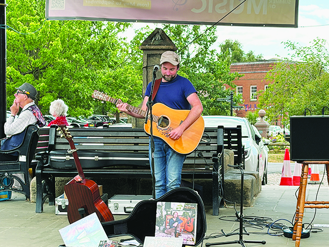 Easingwold Basks In The Sunshine For A Memorable Performance By Our Own Local Musician Gary Stewart
report...as featured in The Easingwold Advertiser & Weekly News 8th August, 2026